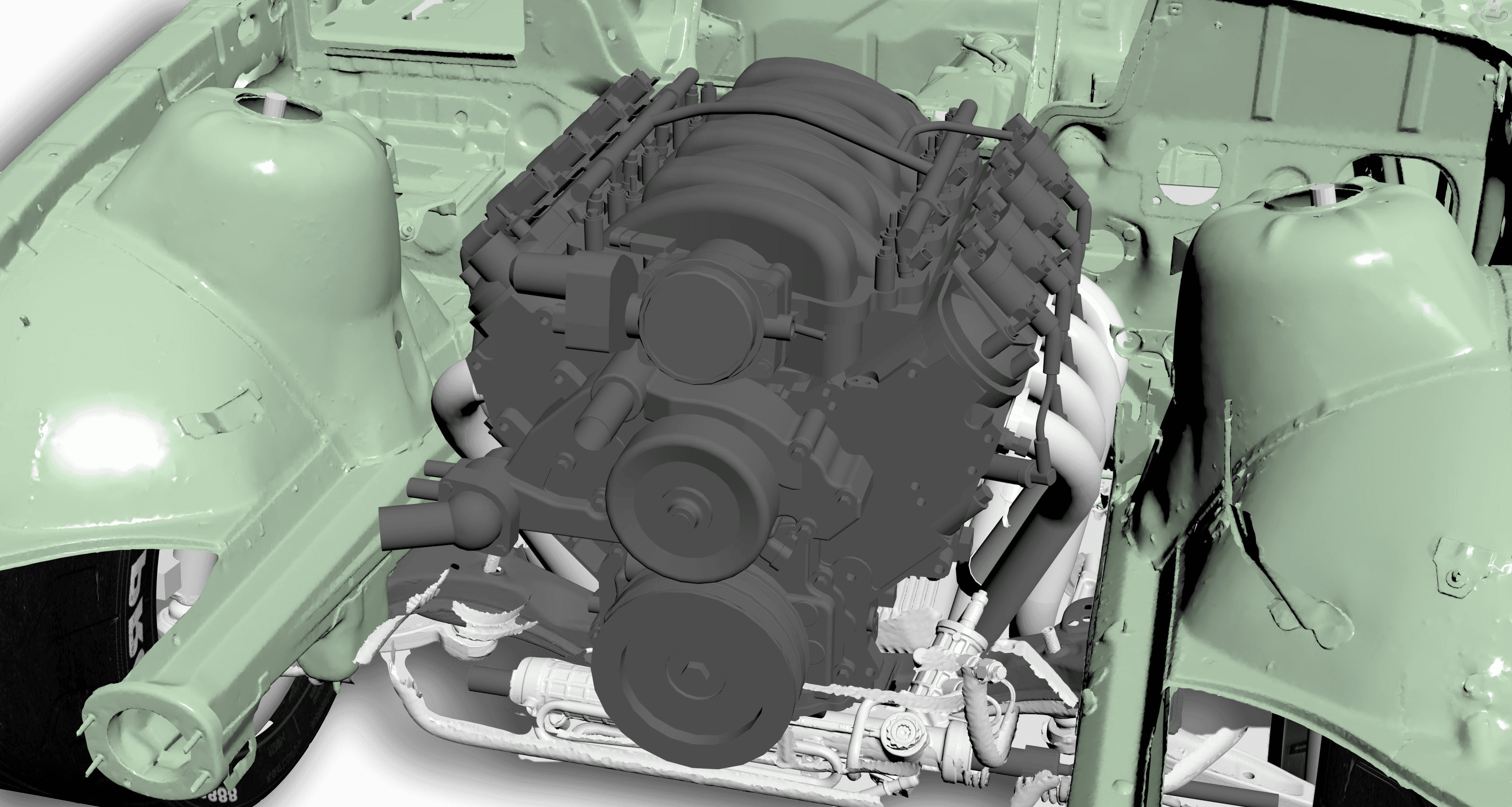 Galerie long-tube cu volum egal pentru LS3 detail 3